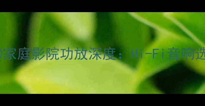 图片 BGWX3800家庭影院功放深度：Hi-Fi音响选购指南2