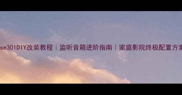 图片 Bose301DIY改装教程｜监听音箱进阶指南｜家庭影院终极配置方案1