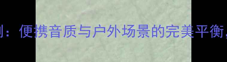 图片 BoseMA12音响深度评测：便携音质与户外场景的完美平衡，户外党必看选购指南