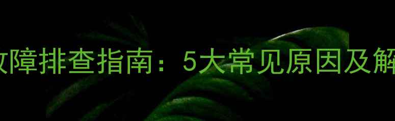 图片 Bose低音炮不亮灯故障排查指南：5大常见原因及解决步骤（附图解）1