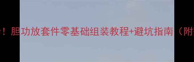 图片 DIY胆机新手必看！胆功放套件零基础组装教程+避坑指南（附完整步骤图解）2