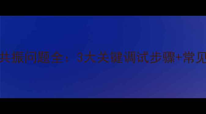 图片 DSP调校低音炮共振问题全：3大关键调试步骤+常见误区避坑指南2