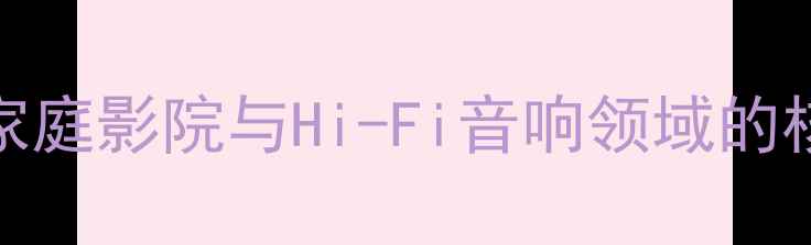 图片 DSP音箱品牌：家庭影院与Hi-Fi音响领域的核心技术供应商1