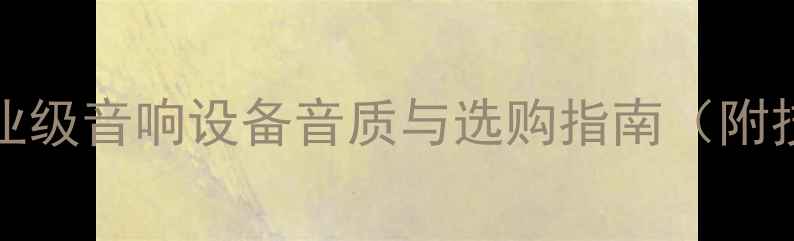 图片 DUCL功放CV20深度评测：专业级音响设备音质与选购指南（附技术参数适用场景用户口碑）