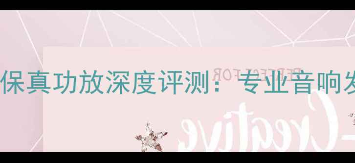 图片 DrdgsferHi-Res高保真功放深度评测：专业音响发烧友的终极选择1