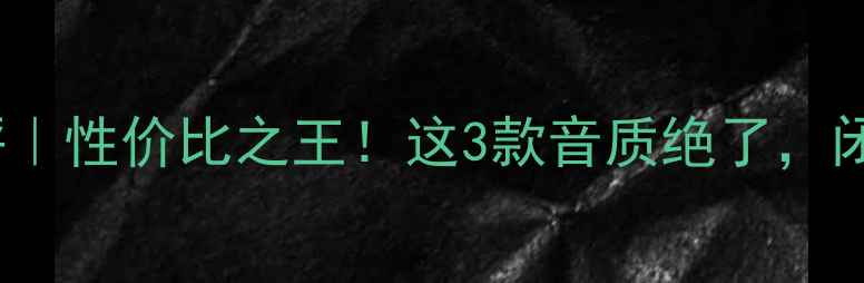 图片 Dutch音响测评｜性价比之王！这3款音质绝了，闭眼入不踩雷✨