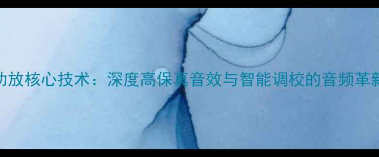 图片 FRDSS功放核心技术：深度高保真音效与智能调校的音频革新方案2