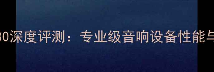 图片 FUh功放680深度评测：专业级音响设备性能与选购指南