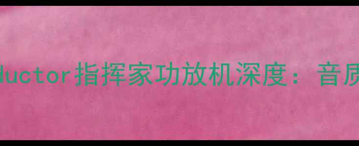 图片 HIFI音响必备Conductor指挥家功放机深度：音质提升与使用指南1