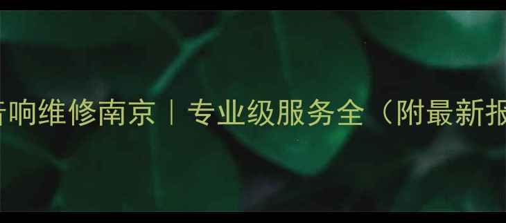 图片 HIVI音响维修南京｜专业级服务全（附最新报价）1