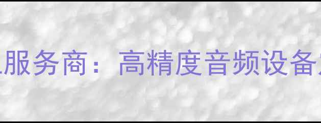 图片 Hegel功放专业代工服务商：高精度音频设备定制化生产全流程1