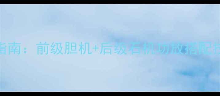 图片 HiFi音响系统进阶指南：前级胆机+后级石机功放搭配技巧与音质提升方案