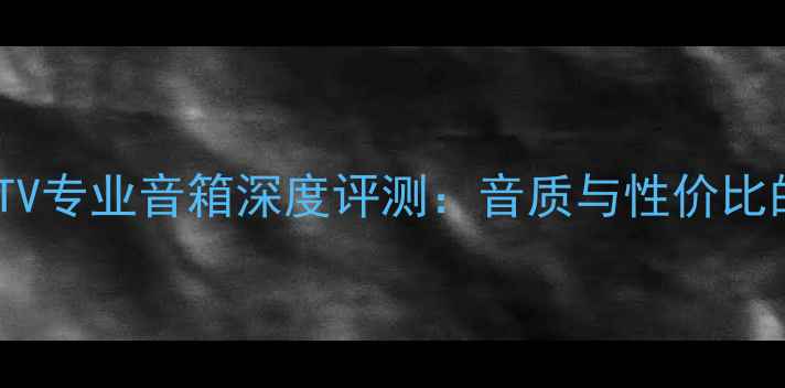 图片 JBLKhm10sKTV专业音箱深度评测：音质与性价比的完美平衡1