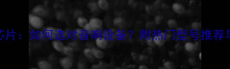 图片 JBL音响主控芯片：如何选对音响设备？附热门型号推荐与选购指南🎵1