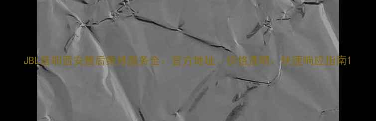 图片 JBL音响西安售后维修服务全：官方地址、价格透明、快速响应指南1