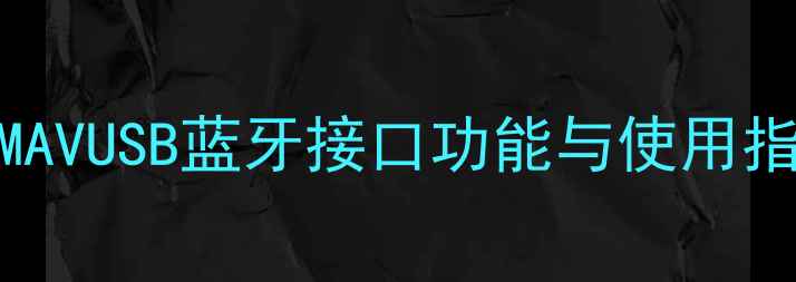 图片 JVC音响接口全！FMAVUSB蓝牙接口功能与使用指南（附高清图解）