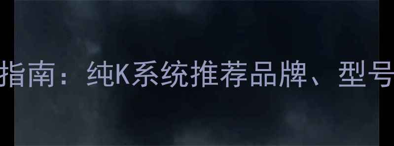 图片 KTV音响选购指南：纯K系统推荐品牌、型号及配置方案1