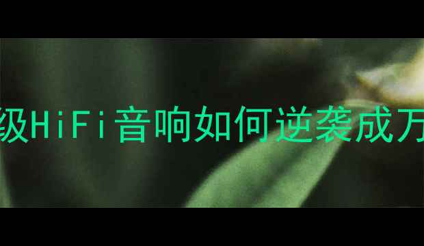 图片 Krell功放创始人亲测：千元级HiFi音响如何逆袭成万元级音质？｜真实拆机测评1