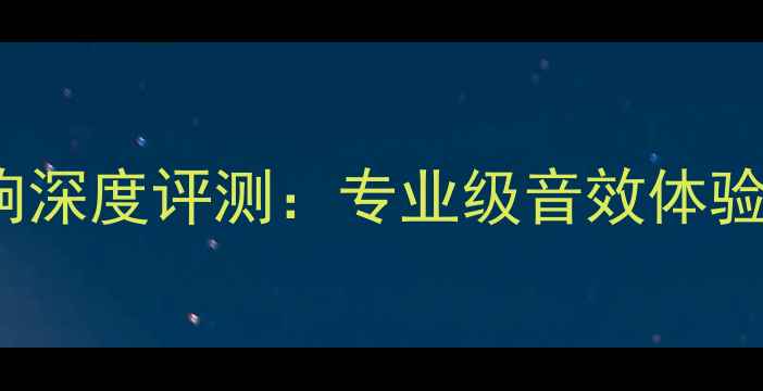 图片 LYNXPRO音响深度评测：专业级音效体验与市场定位