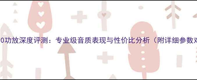 图片 Lab900功放深度评测：专业级音质表现与性价比分析（附详细参数对比）