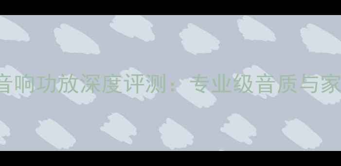 图片 LabonnPPA810HiFi音响功放深度评测：专业级音质与家庭影院的完美搭档2