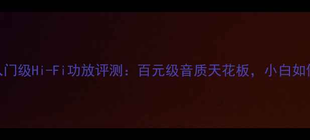 图片 LuxmanL-305入门级Hi-Fi功放评测：百元级音质天花板，小白如何选对设备？2