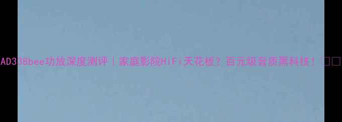 图片 NAD338bee功放深度测评｜家庭影院HiFi天花板？百元级音质黑科技！🎶🔊1
