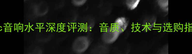 图片 Nec音响水平深度评测：音质、技术与选购指南