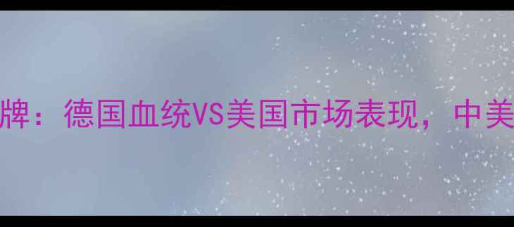 图片 PAL音响品牌：德国血统VS美国市场表现，中美技术差异2