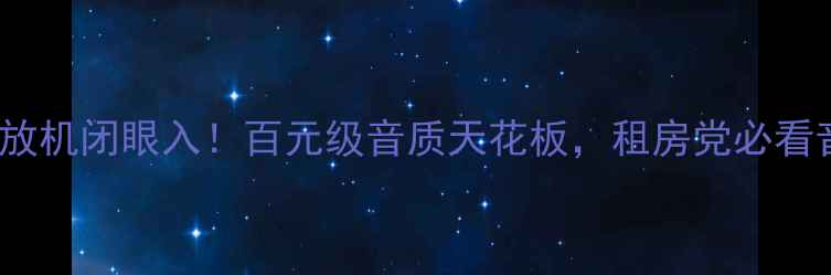 图片 PH2060功放机闭眼入！百元级音质天花板，租房党必看音响神器1