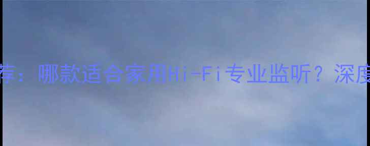 图片 PMC音箱推荐：哪款适合家用Hi-Fi专业监听？深度对比评测2