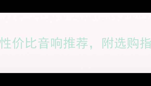 图片 PO音响品牌：国产高性价比音响推荐，附选购指南（附赠避坑攻略）