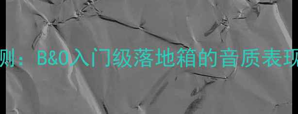 图片 PS15音响评测：B&O入门级落地箱的音质表现与选购指南