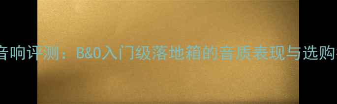 图片 PS15音响评测：B&O入门级落地箱的音质表现与选购指南1