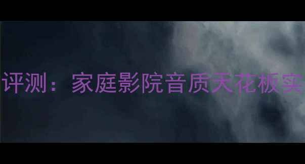 图片 Pal音响120W深度评测：家庭影院音质天花板实测！附选购指南2