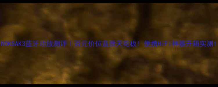 图片 ROKSAK3蓝牙功放测评｜百元价位音质天花板！便携HiFi神器开箱实测1