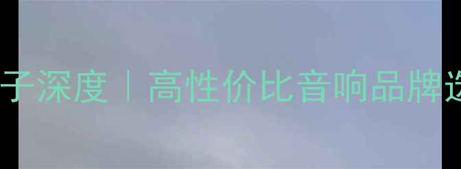 图片 RS音响牌子深度｜高性价比音响品牌选购指南2