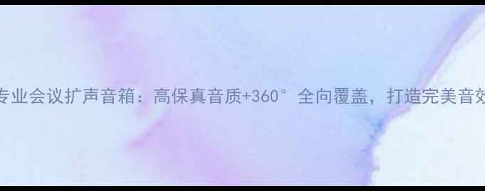 图片 RZ800专业会议扩声音箱：高保真音质+360°全向覆盖，打造完美音效体验2