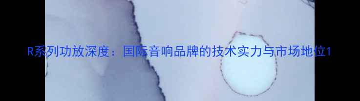 图片 R系列功放深度：国际音响品牌的技术实力与市场地位1