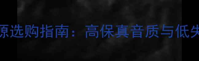 图片 T类数字功放电源选购指南：高保真音质与低失真的核心技术2