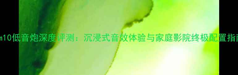 图片 ddm10低音炮深度评测：沉浸式音效体验与家庭影院终极配置指南1