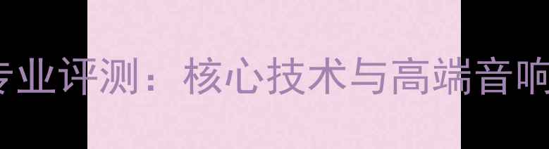 图片 esoteric音箱专业评测：核心技术与高端音响设备选购指南2