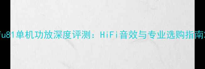 图片 fu81单机功放深度评测：HiFi音效与专业选购指南2