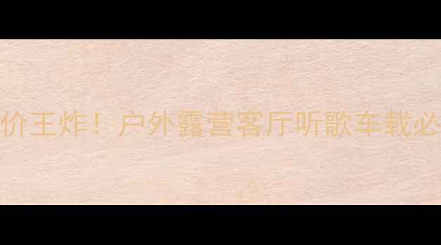 图片 kustom音响平价王炸！户外露营客厅听歌车载必备黑科技实测