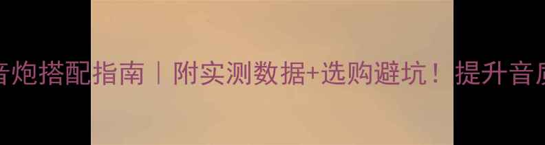 图片 ysp1600低音炮搭配指南｜附实测数据+选购避坑！提升音质10倍攻略2