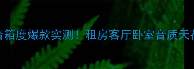 图片 ✨Audiop音箱度爆款实测！租房客厅卧室音质天花板推荐✨