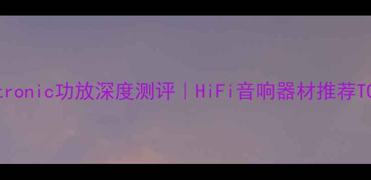 图片 ✨Patronic功放深度测评｜HiFi音响器材推荐TOP102