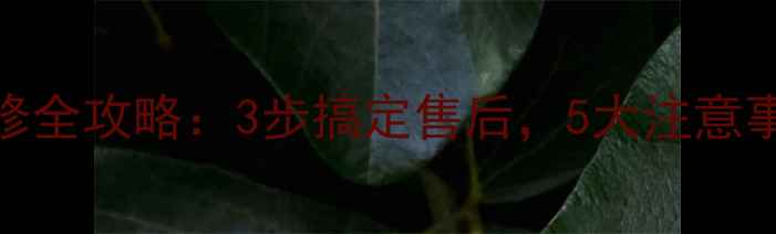 图片 ✨SVS低音炮保修全攻略：3步搞定售后，5大注意事项避坑！⚠️2
