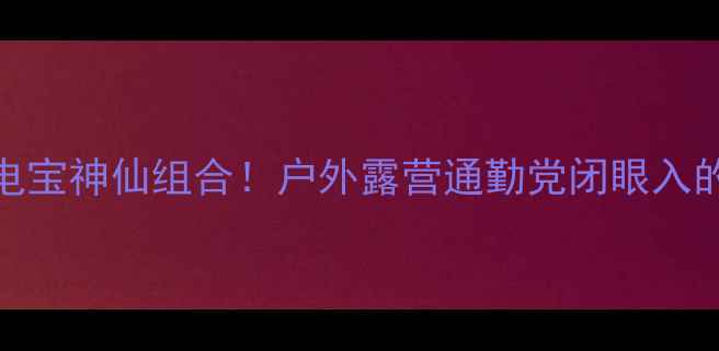 图片 ✨小鸟音响+充电宝神仙组合！户外露营通勤党闭眼入的续航王炸攻略2