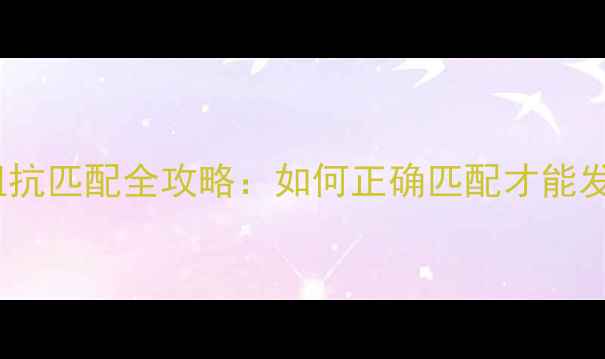 图片 ✨惠威喇叭单元阻抗匹配全攻略：如何正确匹配才能发挥最大音质？🔧1